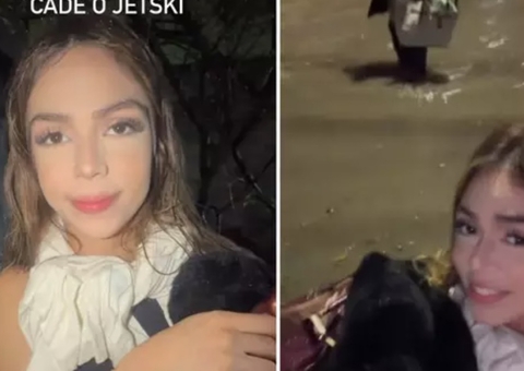 Melody fica presa em enchente no Rio e abandona carro para se salvar; vídeo