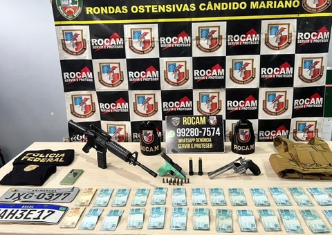 Rocam recupera R$ 28 mil e apreende arsenal com falso policial em Manaus