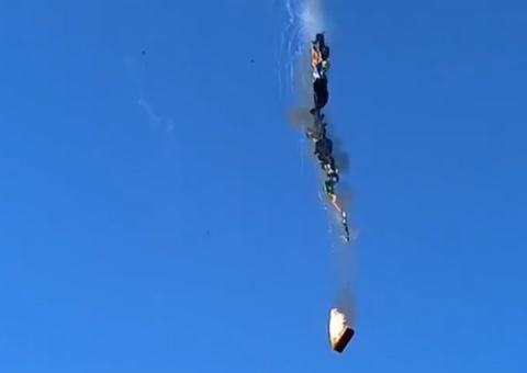 'A gente viu duas pessoas caírem', diz testemunha de queda de balão em SC