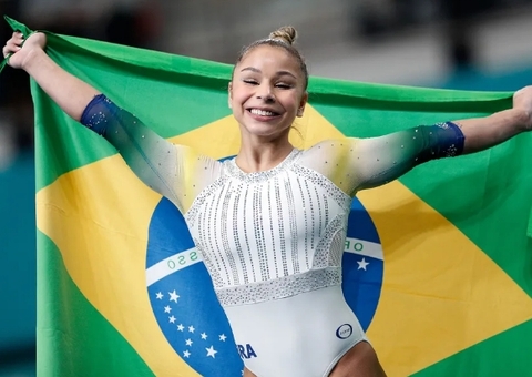 Jade Barbosa mostra a cicatriz de Flavia Saraiva 22 dias depois da queda nas Olimpíadas