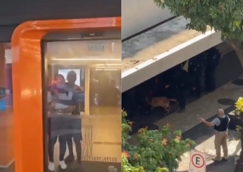 Vídeo: Homem é baleado após fazer mulher refém em banco no Leblon