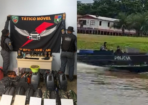 PM troca tiros com "piratas do rio" e apreende mais de mil munições em Japurá