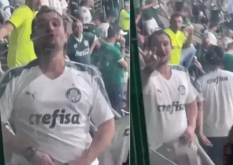 Polícia abre inquérito para investigar torcedor palmeirense por ato obsceno