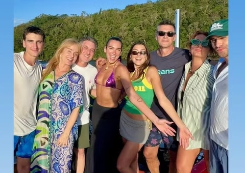 Pai de Dua Lipa agradece hospitalidade de Luciano Huck em Angra dos Reis
