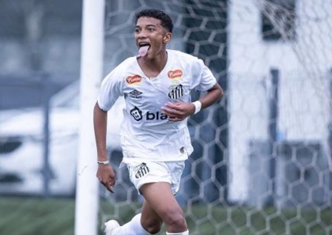 Filho de Robinho começa a brilhar no Santos
