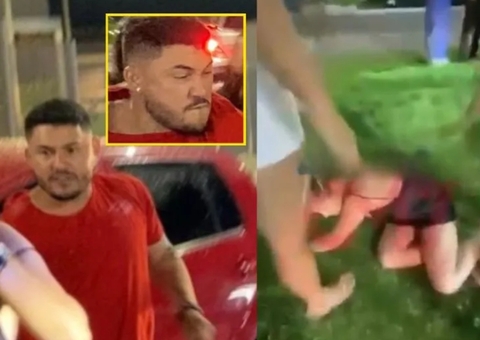 Homem espanca mulher após acidente na saída do Studio 5; vídeo