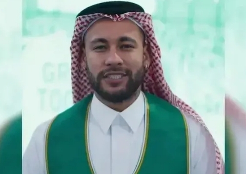 Neymar celebra Copa do Mundo na Arábia Saudita em 2034