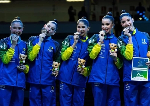Brasil é prata na série mista do Mundial de ginástica rítmica