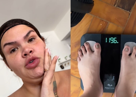 Thais Carla se emociona após perder 81 kg: "Não pesava isso desde os 16 anos"