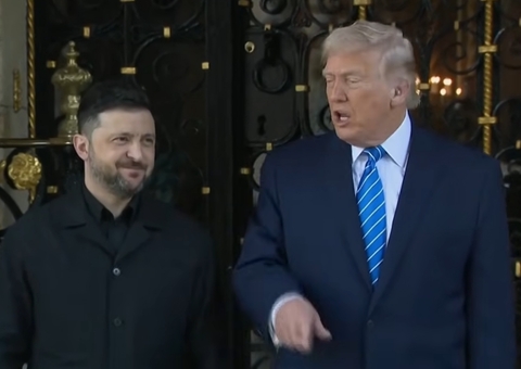 Ao lado de Zelensky, Trump diz que paz entre Rússia e Ucrânia está perto