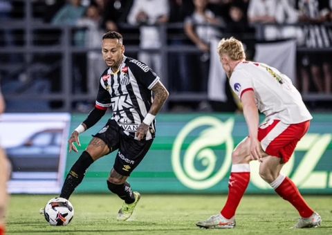 Neymar é titular, mas Santos perde amistoso para RB Leipzig