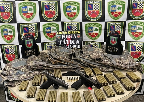 PM apreende armas que seriam usadas em confronto entre facções no Mauazinho
