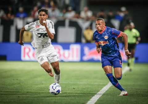 Lautaro Díaz desencanta, mas Santos empata com Bragantino pelo Brasileirão