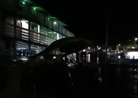 Interrupção de energia compromete funcionamento do porto de Barreirinha