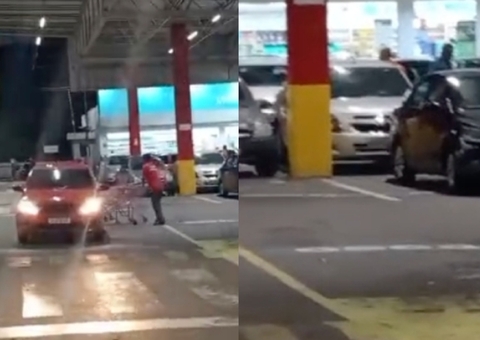 Mulher flagra marido fazendo compras com amante em supermercado de Manaus; vídeo