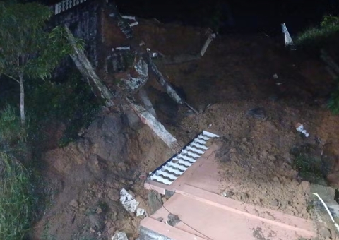 Orla de Borba é atingida por deslizamento de terra após forte chuva