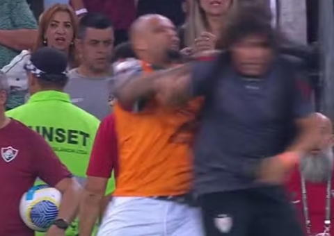 Assessor de imprensa do Atlético-GO é suspenso após ser empurrado em campo