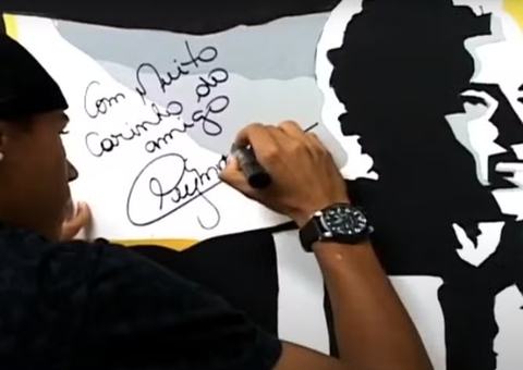 Santos apaga autógrafos de Pelé, Neymar e Coutinho em parede no CT