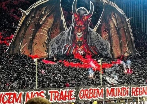 Torcida alemã usa Lúcifer e pentagrama em mosaico e gera polêmica; vídeo