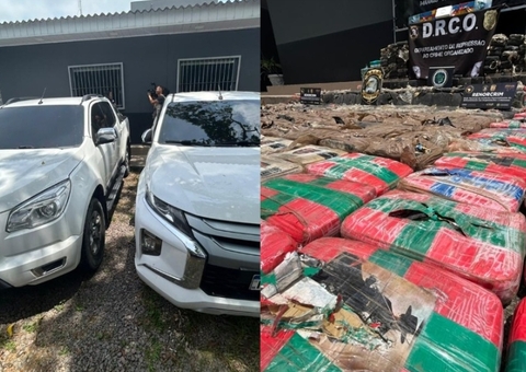 Casal preso transportava 600 kg de drogas da BR-319 para condomínio em Manaus