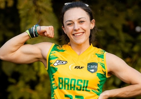 Brasileira vira embaixadora da NFL e é destaque em novo esporte olímpico