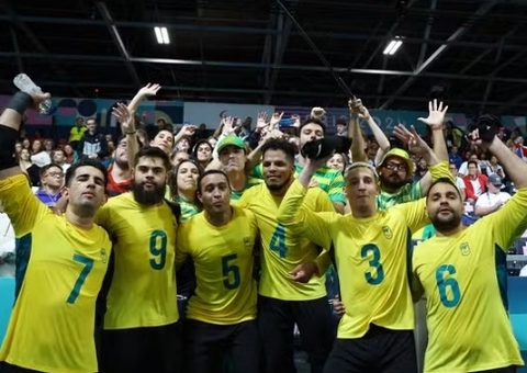 Brasil vence a China e fica com o bronze no golbol masculino nas Paralimpíadas