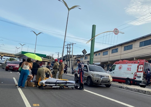 Homem é atropelado ao atravessar Avenida Constantino Nery 