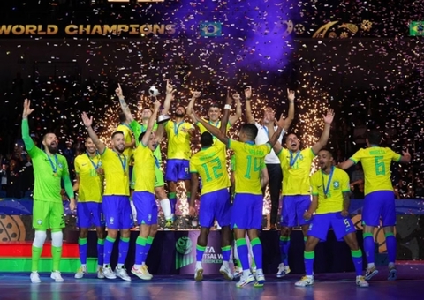 É hexa! Brasil vence Argentina e conquista Copa do Mundo de Futsal