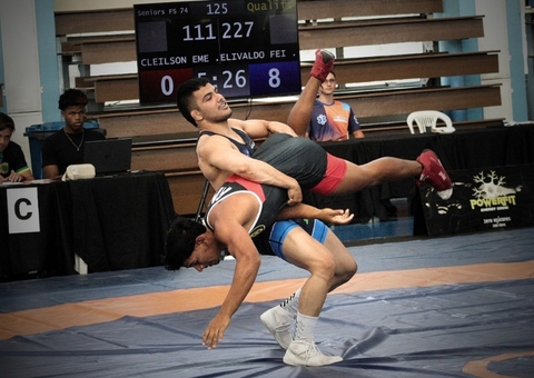 Bolsista da Nilton Lins leva bronze no Brasileiro Interclubes de Wrestling