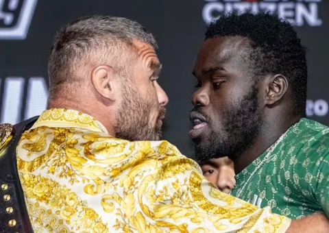 Pesos-pesados quase brigam em encarada antes da luta