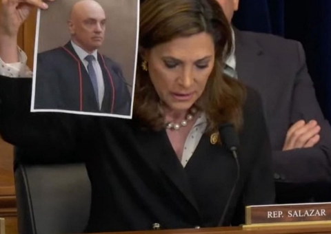 Deputada dos EUA exibe foto de Moraes em sessão sobre censura no Brasil