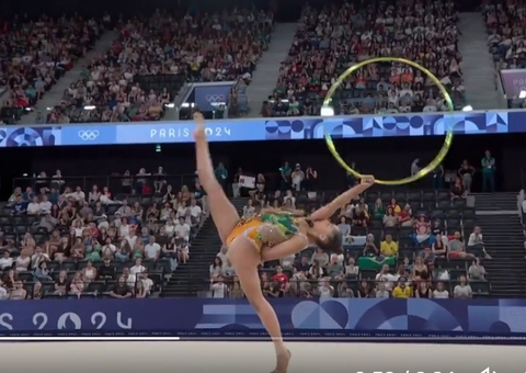 Vídeo: Bárbara Domingos dá show e encaminha vaga na final na ginástica rítmica