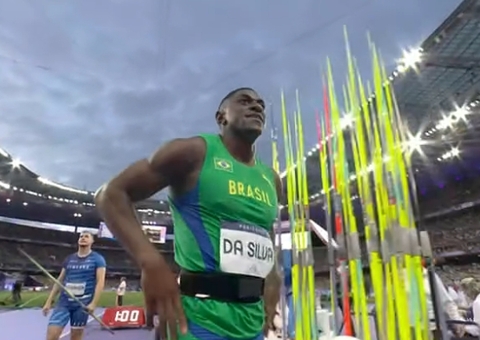 Luiz Maurício é 11º no lançamento de dardo nas Olimpíadas de Paris