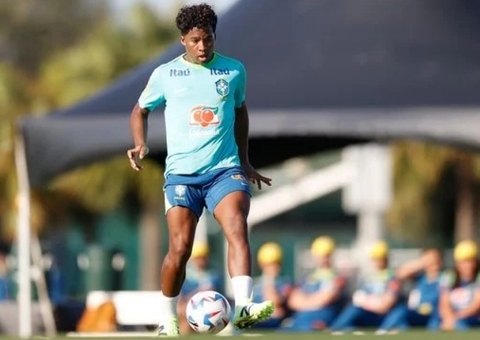 Dorival esboça seleção com Endrick titular para enfrentar o Paraguai