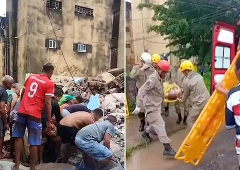 Homem é achado morto em desabamento de prédio na Grande Recife