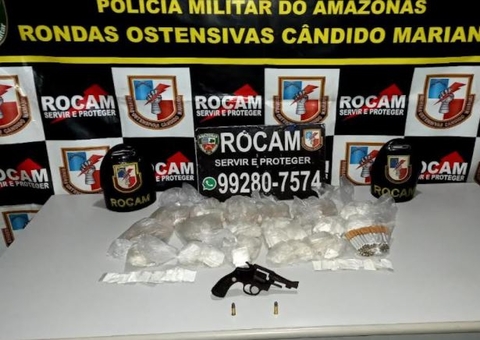 Adolescente é apreendido com drogas e arma de fogo em Manaus