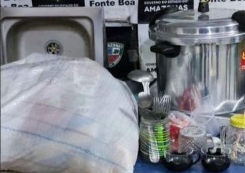 Trio é preso suspeito de roubar alimentos de escolas no Amazonas