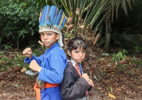 Promessas do esporte: crianças indígenas disputam Campeonato Amazon Grand Slam de Jiu-Jitsu