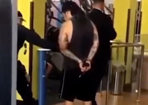 Homem se masturba em academia, apanha e é preso; vídeo