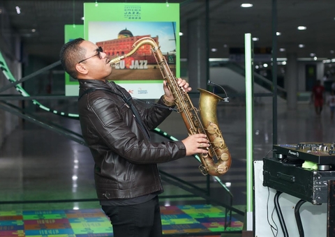 Aeroporto de Manaus sedia exposição Amazonas Green Jazz Festival