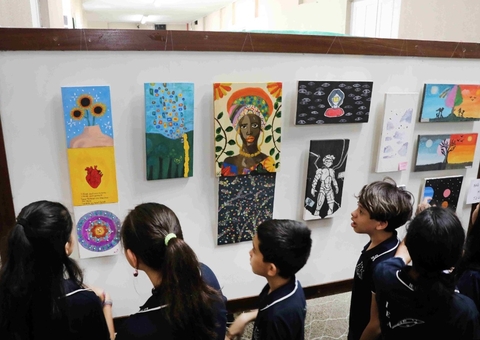 Alunos da rede pública protagonizam exposição 'Arte na Escola'