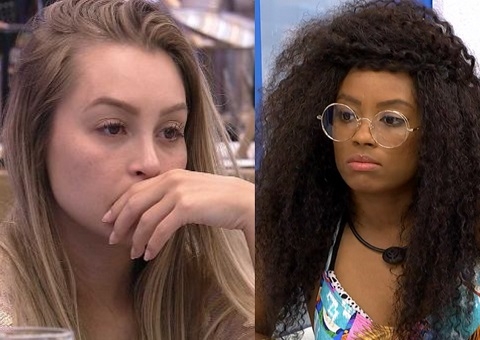Carla e Lumena discutem durante jogo da discórdia no BBB21