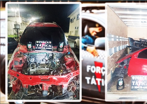 Carro roubado é encontrado em casa usada para desmanche em Manaus