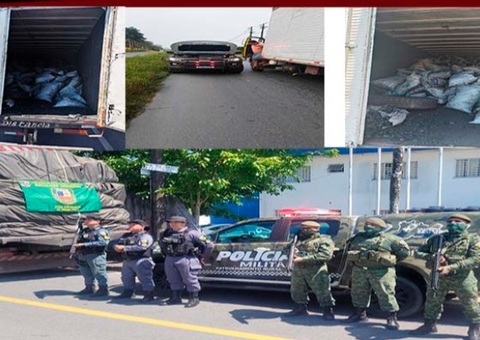 Cerca de 22 toneladas de carvão ilegal, avaliadas em mais de R$ 36 mil, são apreendidas na AM-010