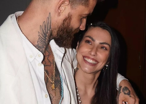Cleo mostra renovação de votos de casamento com Leandro D’Lucca no Candomblé