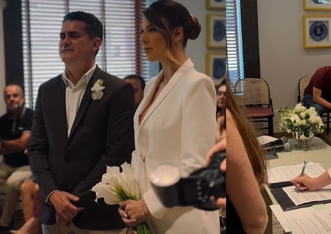 Prefeito David Almeida oficializa casamento com Izabelle Fontenelle em cartório de Manaus