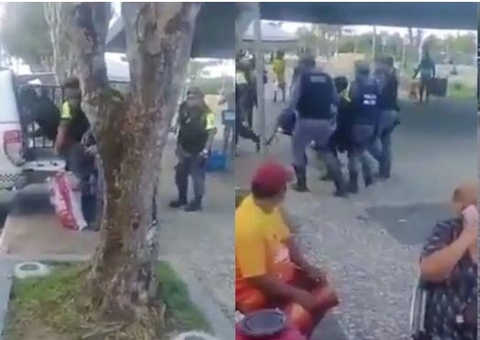 Vídeo: Homem é encontrado com faca em evento pró-Bolsonaro em Manaus