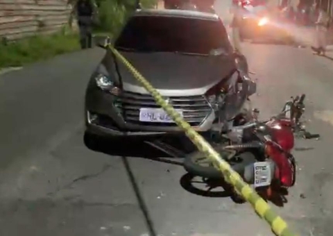 Homem morre ao ser lançado de motocicleta em acidente em Manaus