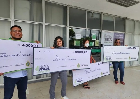Sefaz anuncia data de sorteio de R$ 105 mil da Campanha Nota Fiscal Amazonense