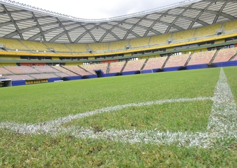 Gramado dos estádios de Manaus iniciam processo de revitalização para 2023